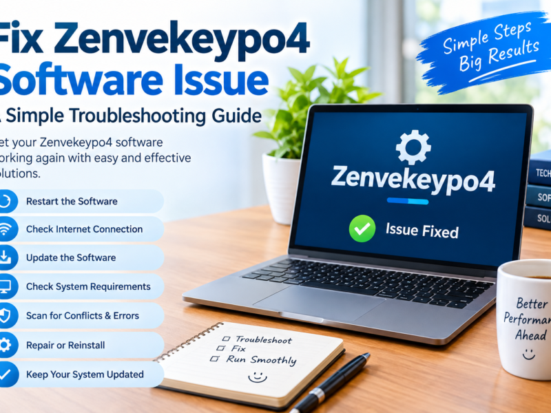 Fix Zenvekeypo4 software issue troubleshooting guide